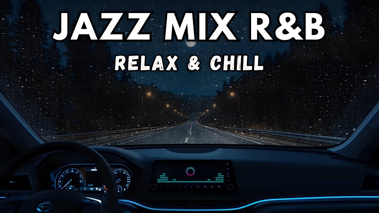 Smooth Jazz Rainy Night Drive 🚗 Late Night Jazz Instrumental for Relaxing & Focus