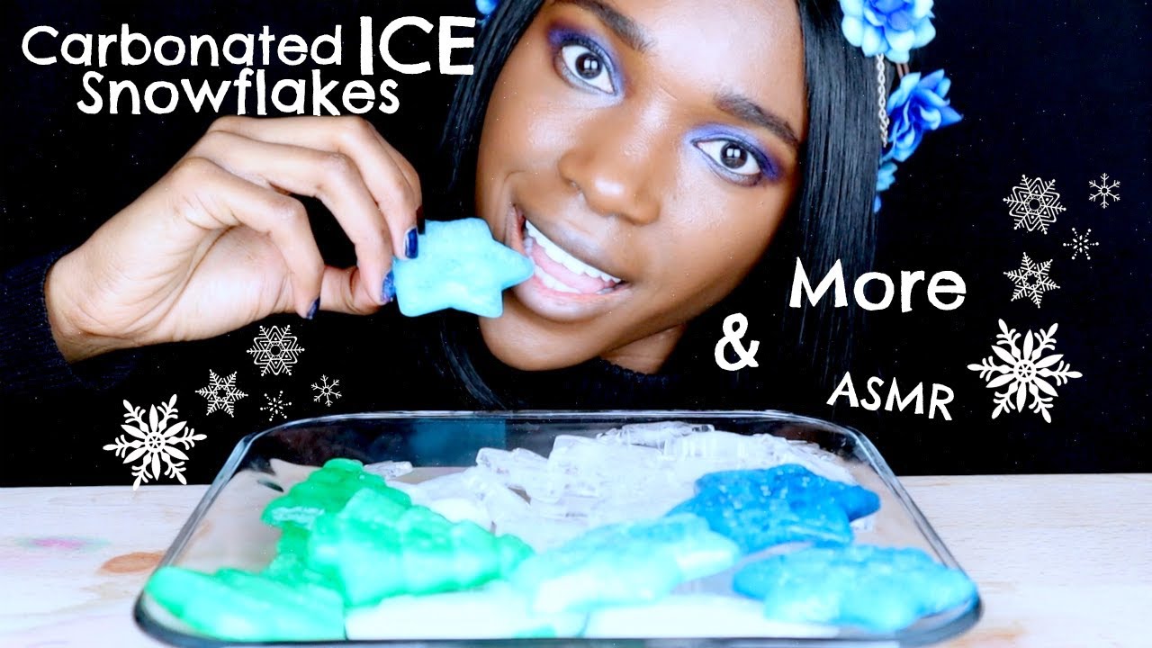 ASMR Carbonated Ice Snow Flakes | ASMR Relaxing Ice | Screamin Memein ASMR