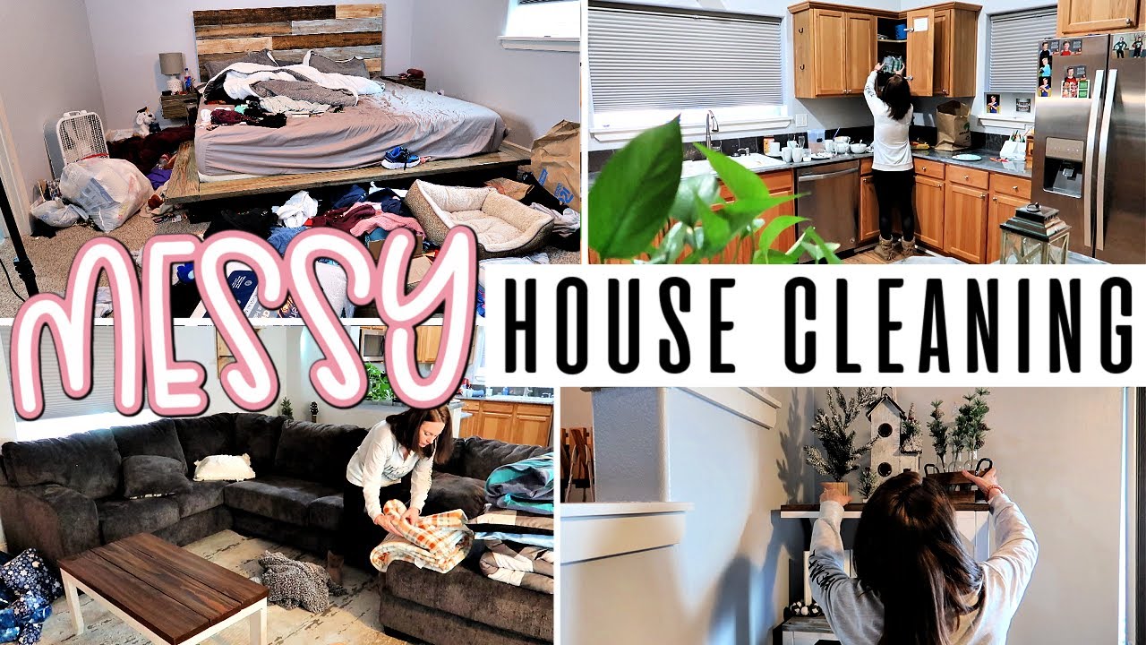 MESSY HOUSE CLEAN WITH ME 2021 | EXTREME CLEANING MOTIVATION