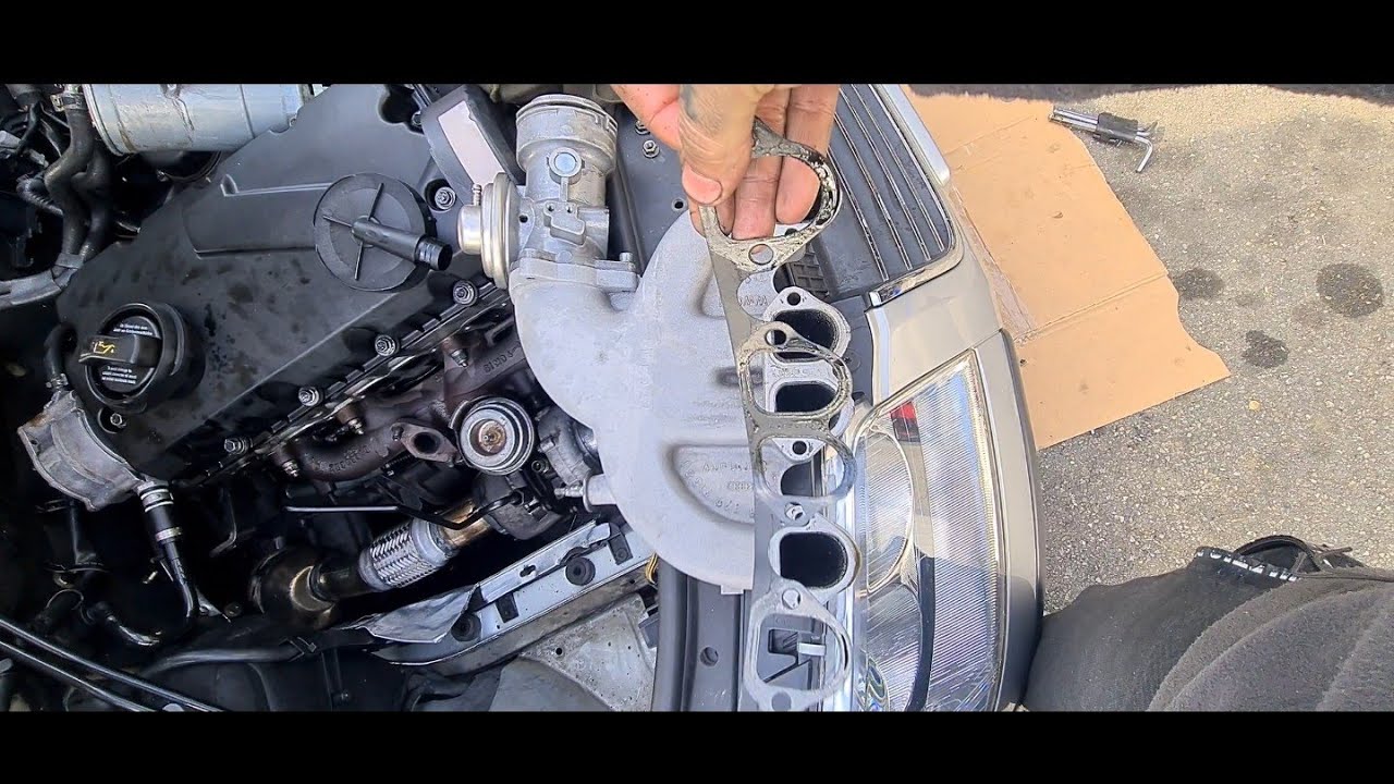 Démonter Vanne EGR et Collecteur Admission Passat ,Dismantle EGR Valve and Intake Manifold Passat B5