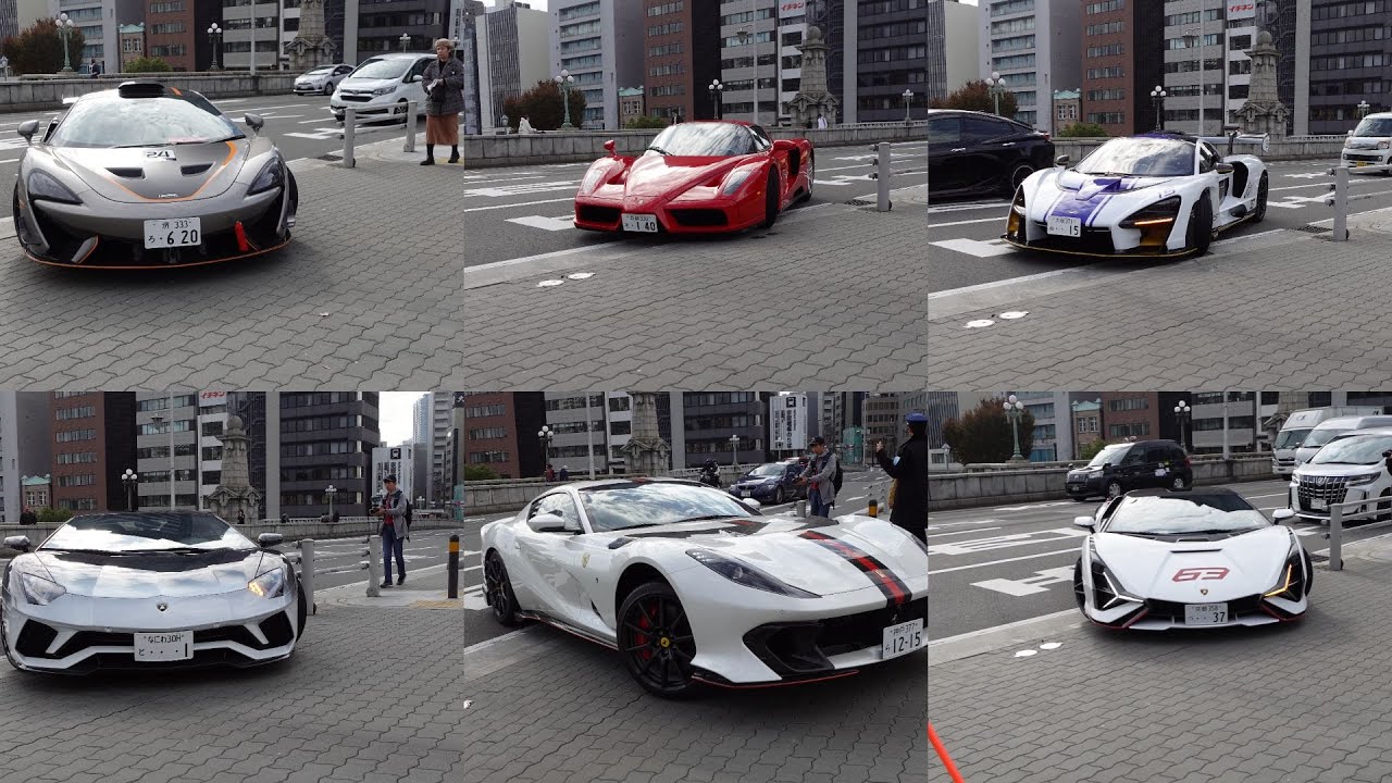 約100台のスーパーカーが大阪中之島に集結‼ 【NAKANOSHIMA CIRCUIT】