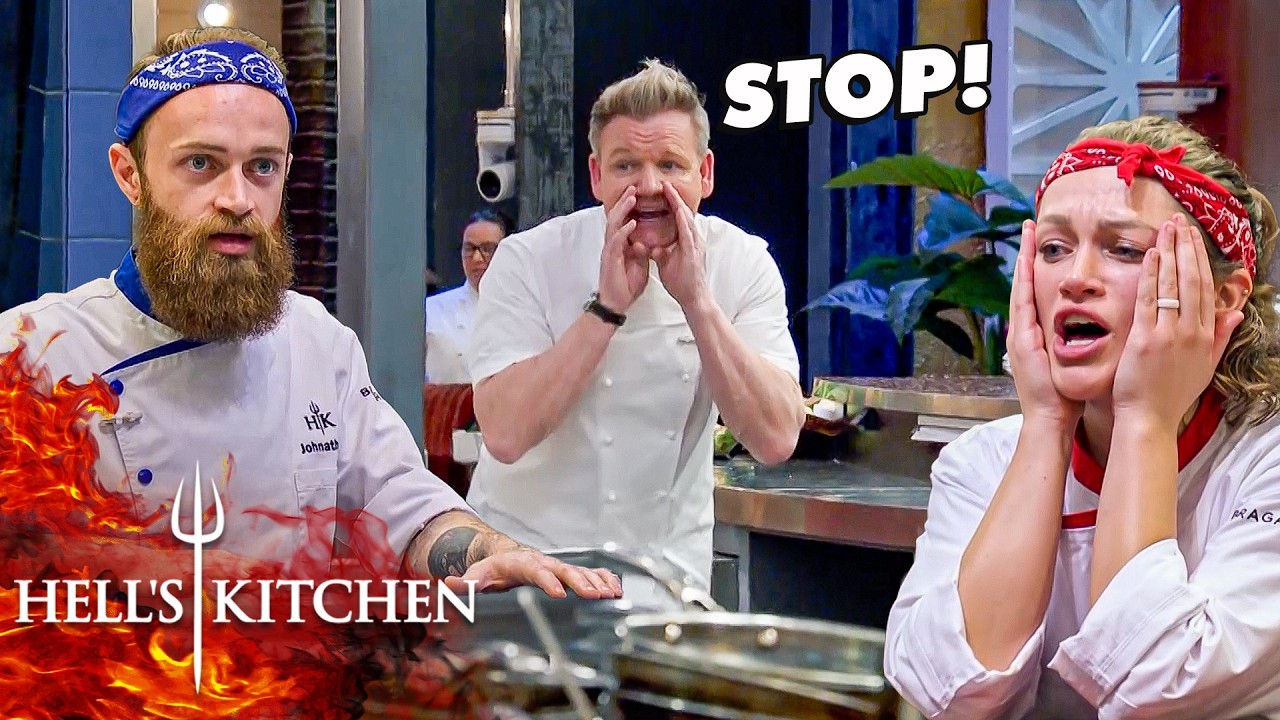 Chef Ramsay Stops the Challenge for a Shock Mid-Cook Twist | Hell's Kitchen