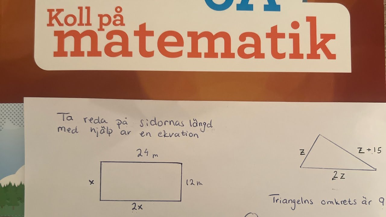 Ekvation och geometriska objekt årskurs 6