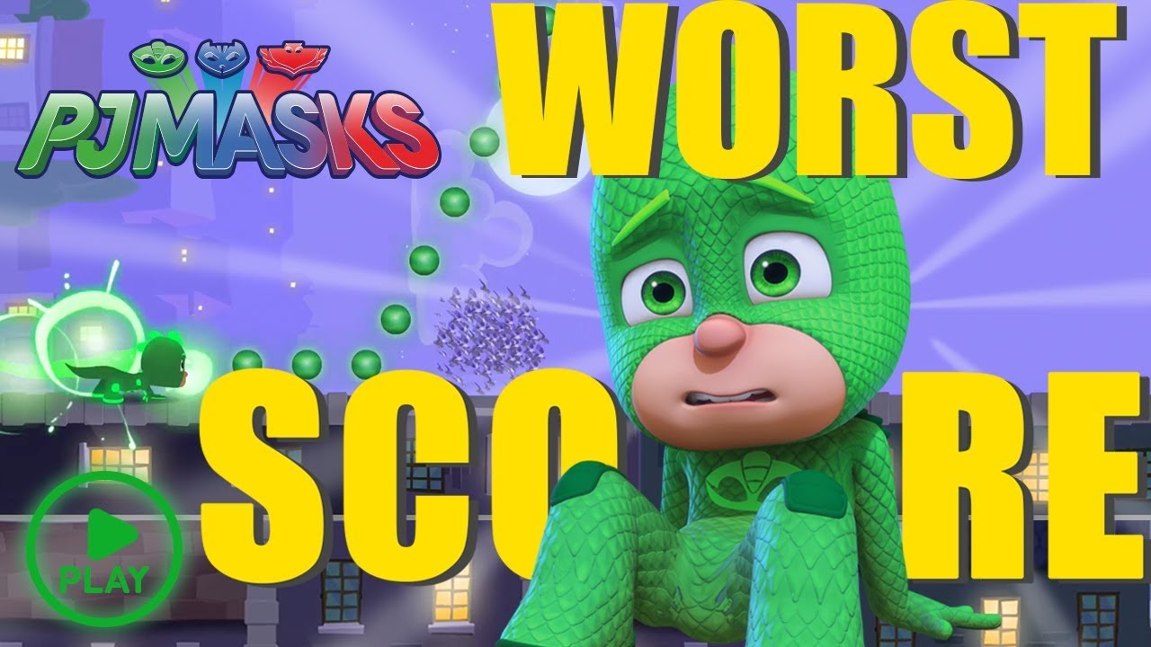 PJ Masks Games | Moonlight Heroes | WORST Score Challenge!! - Gekko | Game for Kids
