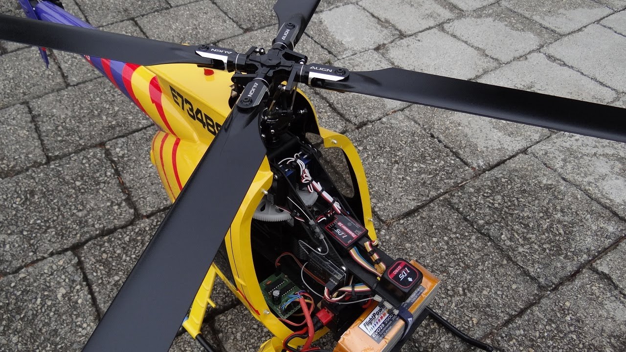 Align MD500E + Align Four Blades Rotor + Flymentor 3D