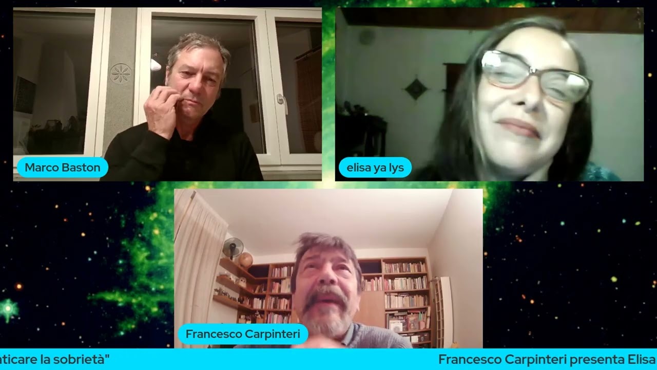 Cosmovisioni a confronto con Elisa La Ferrara e Marco Baston   Praticare la sobriet&agrave;