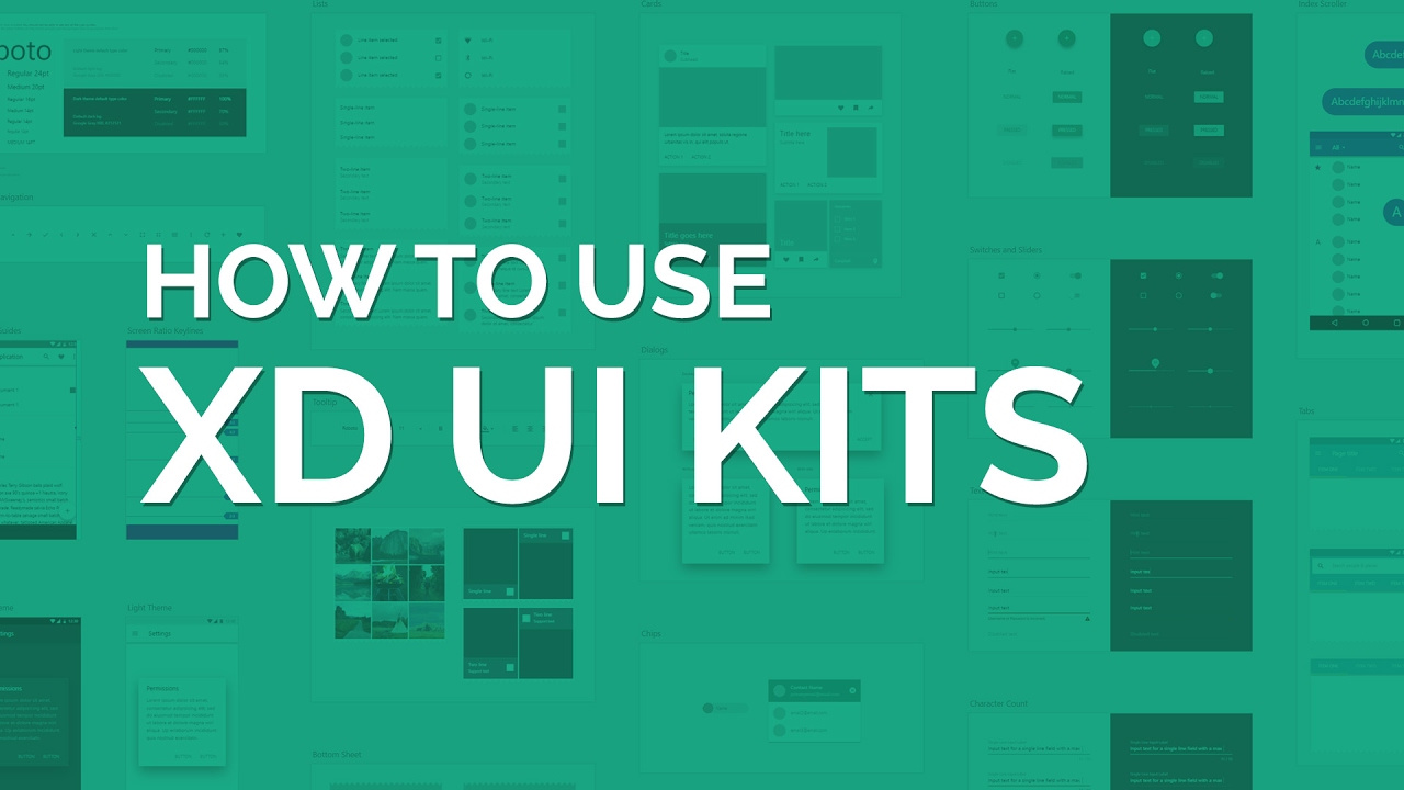 How to use the New Adobe XD UI Kits