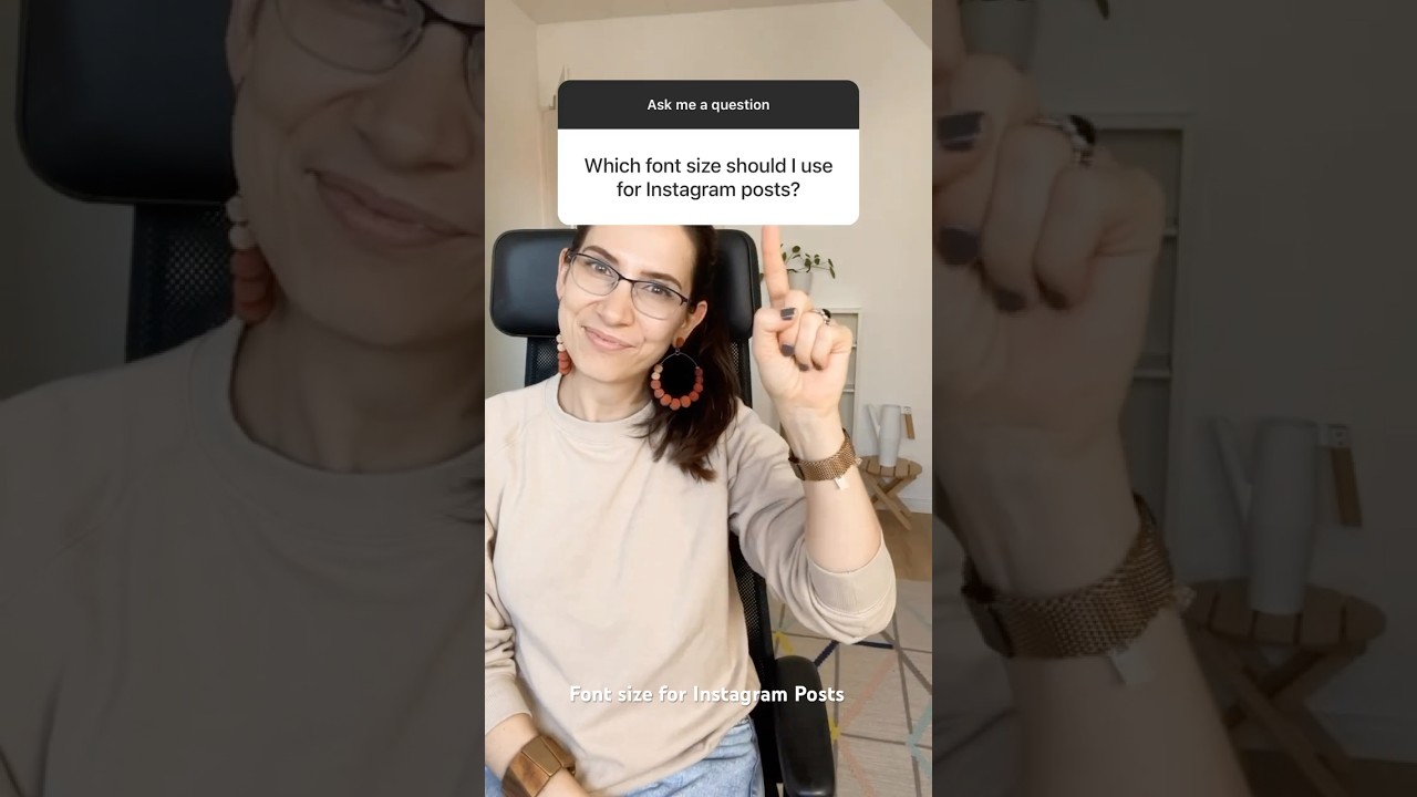 Instagram post design - best font sizes #instagramdesign #fontsize #graphicdesigntips #designhack