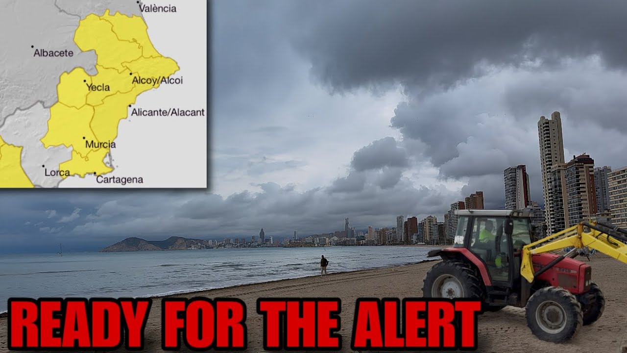 Готовимся к предупреждению о дожде в Бенидорме ⚠️⛈️