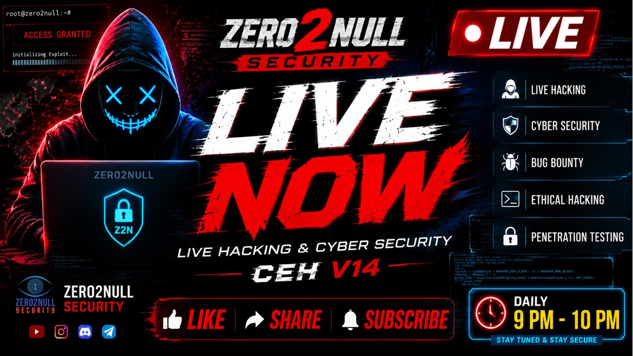LIVE Hacking Class &ndash; From Basics to Advance! 🔥 Ethical Hacking Classes