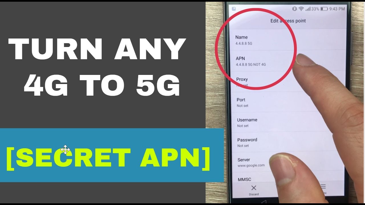 Секретный APN, который преобразует 4G в 5G в любой сети | Увеличьте скорость 4G
