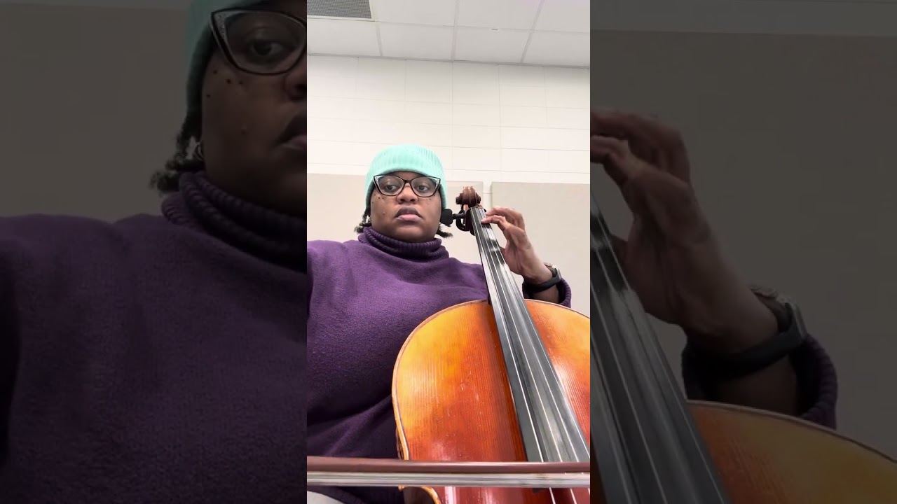 Practice tempo, the cello part from The Hallelujah Chorus from Handel’s Messiah