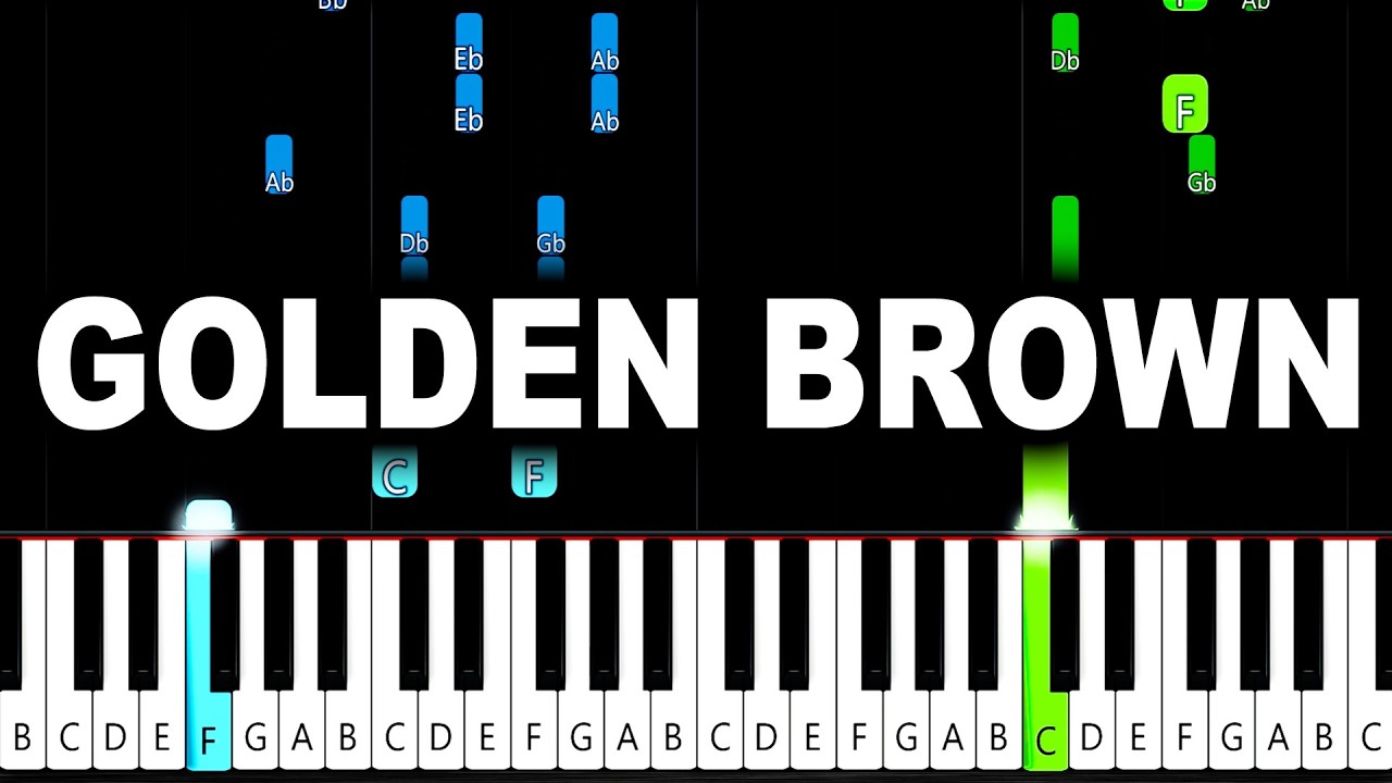 The Stranglers - Golden Brown - Piano Tutorial