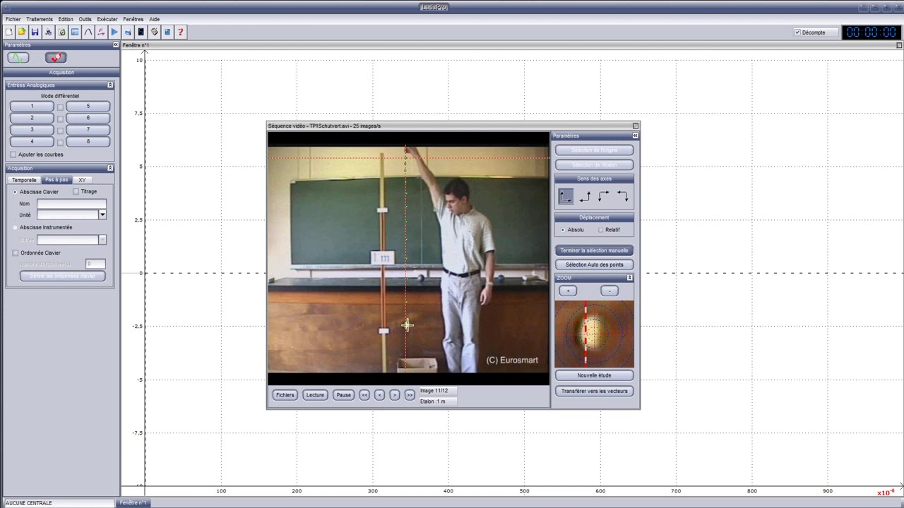 Comment obtenir la position d'un objet à partir d'une vidéo ? (tuto latis pro)