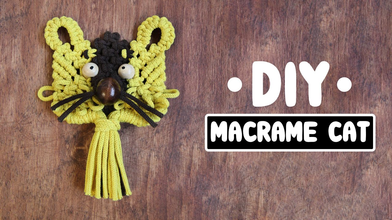 Macrame Cat #2  / Tutorial Macrame Wall Hanging