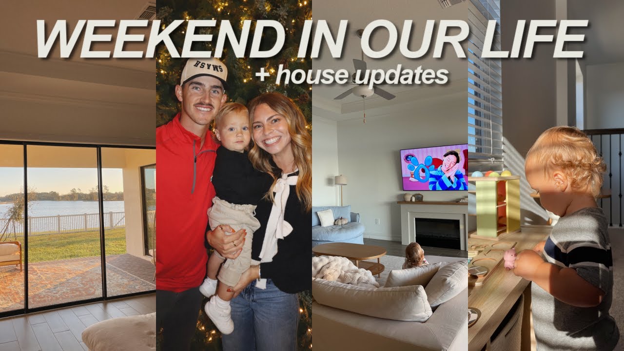 WEEKEND IN OUR LIFE VLOG ~ brooks meets santa, house project updates, holiday plans + more!