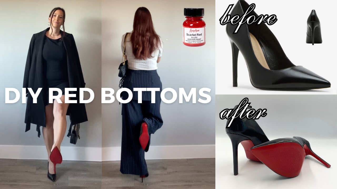 DIY Louboutin Heels | DIY RED BOTTOMS! (NOT SPRAY PAINTED) EASY, FABULOUS