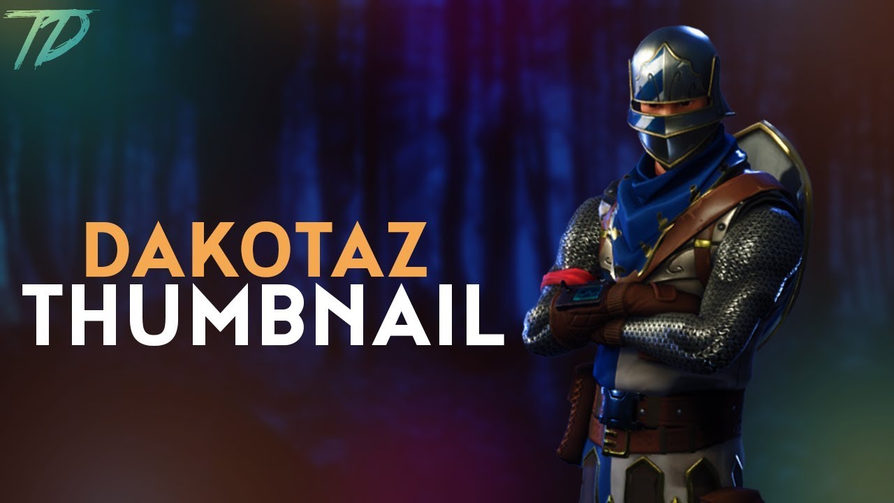 DAKOTAZ STYLED THUMBNAIL SPEEDART | FORTNITE BATTLE ROYALE THUMBNAIL
