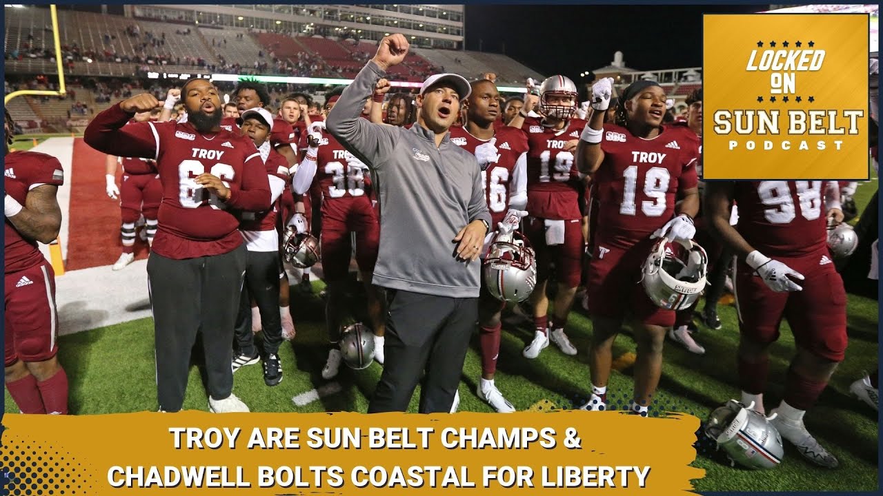 Troy Trojans Win Sun Belt; Jamey Chadwell Bolts Coastal Carolina Chanticleers For Liberty Flames