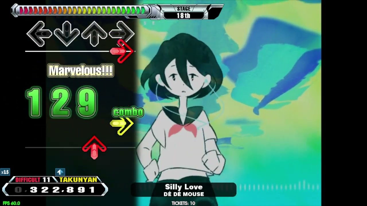 【DDR GRAND PRIX】Silly Love【DIFFICULT】