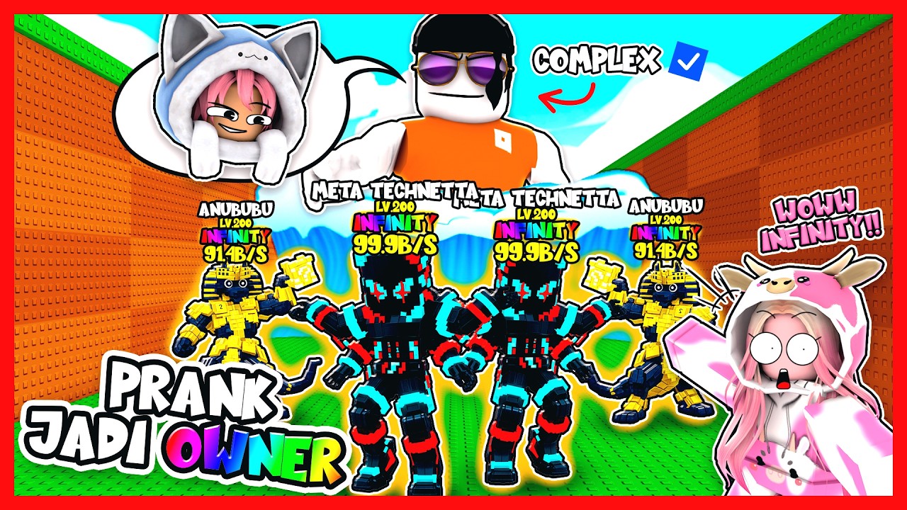 ATUN PRANK MOMON MENJADI OWNER DARI ESCAPE TSUNAMI FOR BRAINROT !! Feat @MOMON Roblox