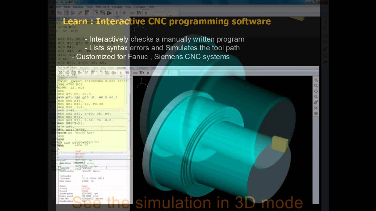 profiCNC - software for CNC skill development