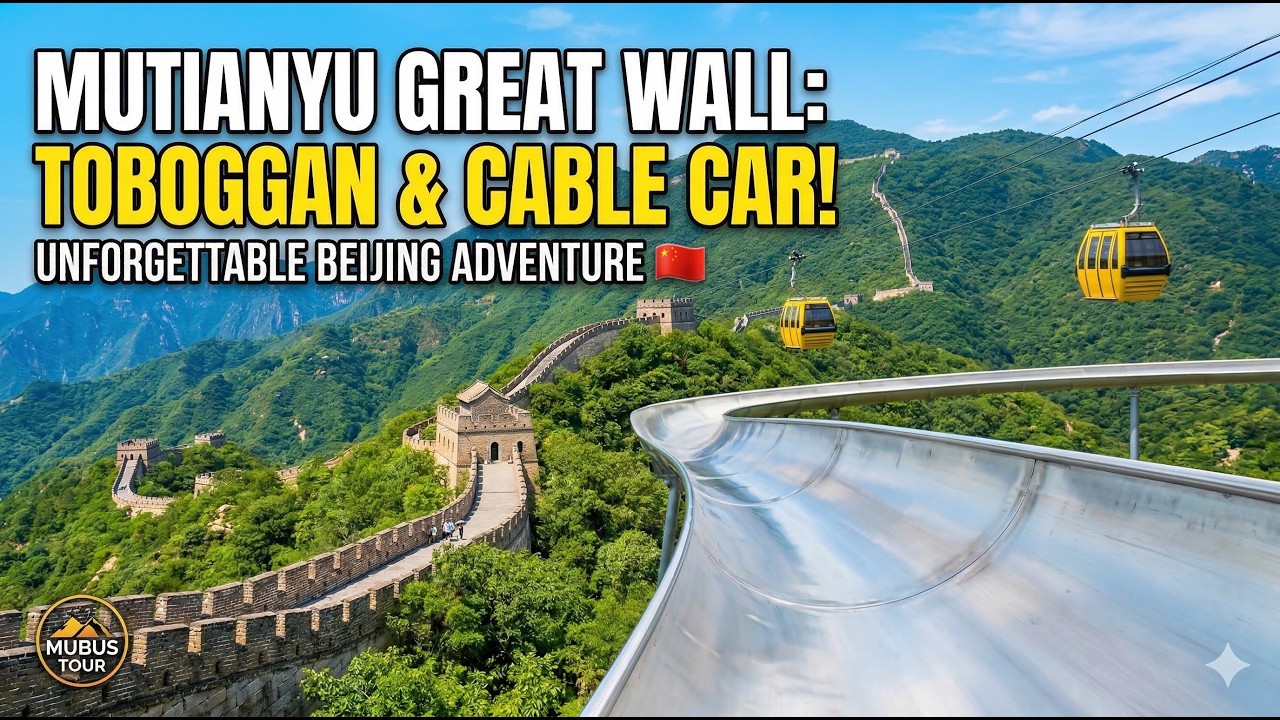 Mutianyu Great Wall 🇨🇳 | Cable Car Up, Toboggan Down! Epic Beijing Day Trip + Mubus Tour