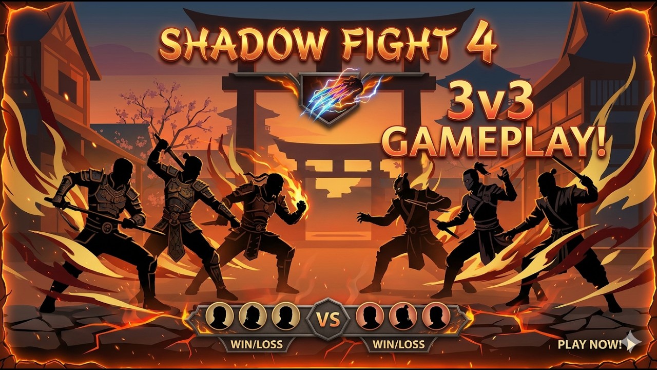 How I Counter Passive Players in 3v3 Arena (Shadow Fight 4 Gameplay)