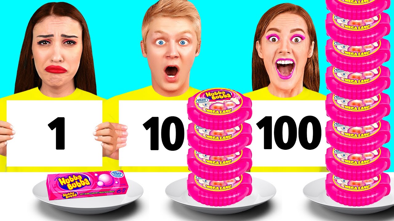 100 Слоев Еды Челлендж | Фантастические Лайфхаки с Едой от RaPaPa Best