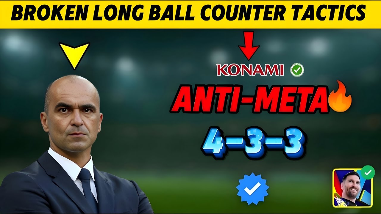 Сломанная тактика длинных контратак 4-3-3 в eFootball 2025 Mobile! Konami может скоро выпустить п...