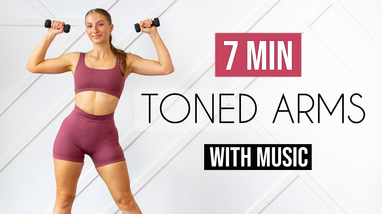 7 MIN TONED ARMS WORKOUT - with Music & Beeps (Dancer Arms)