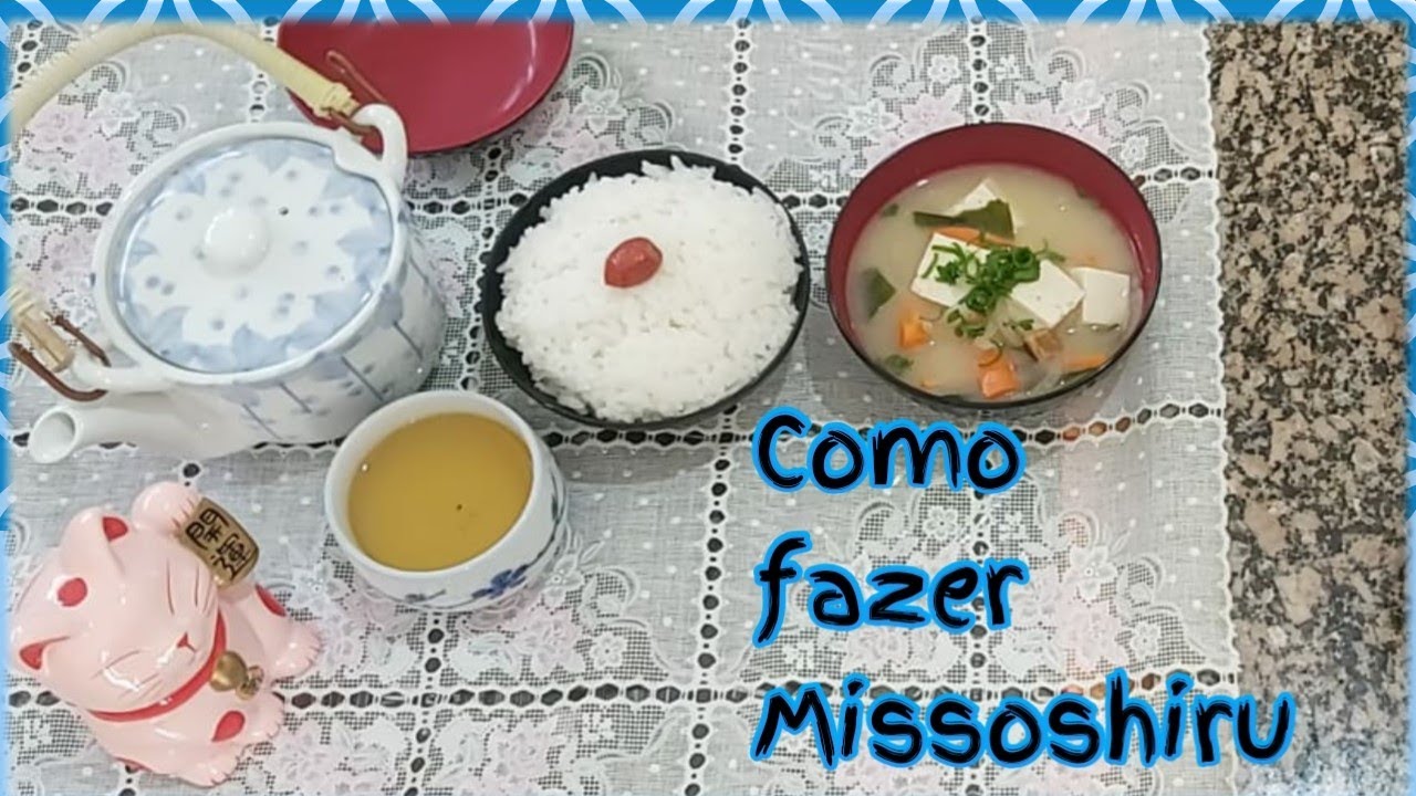 como fazer missoshiru sopa japonesa / comida japonesa