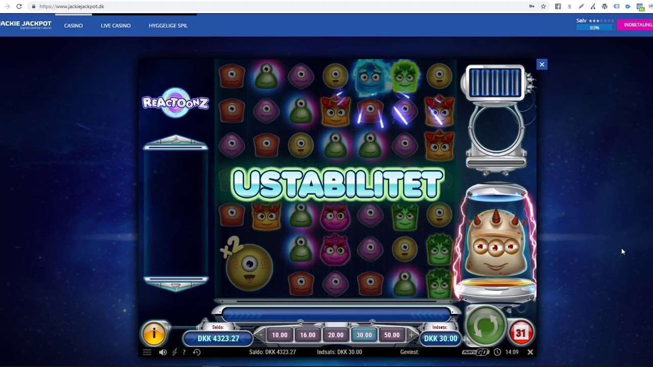 ReacToonz win hos JackieJackpot