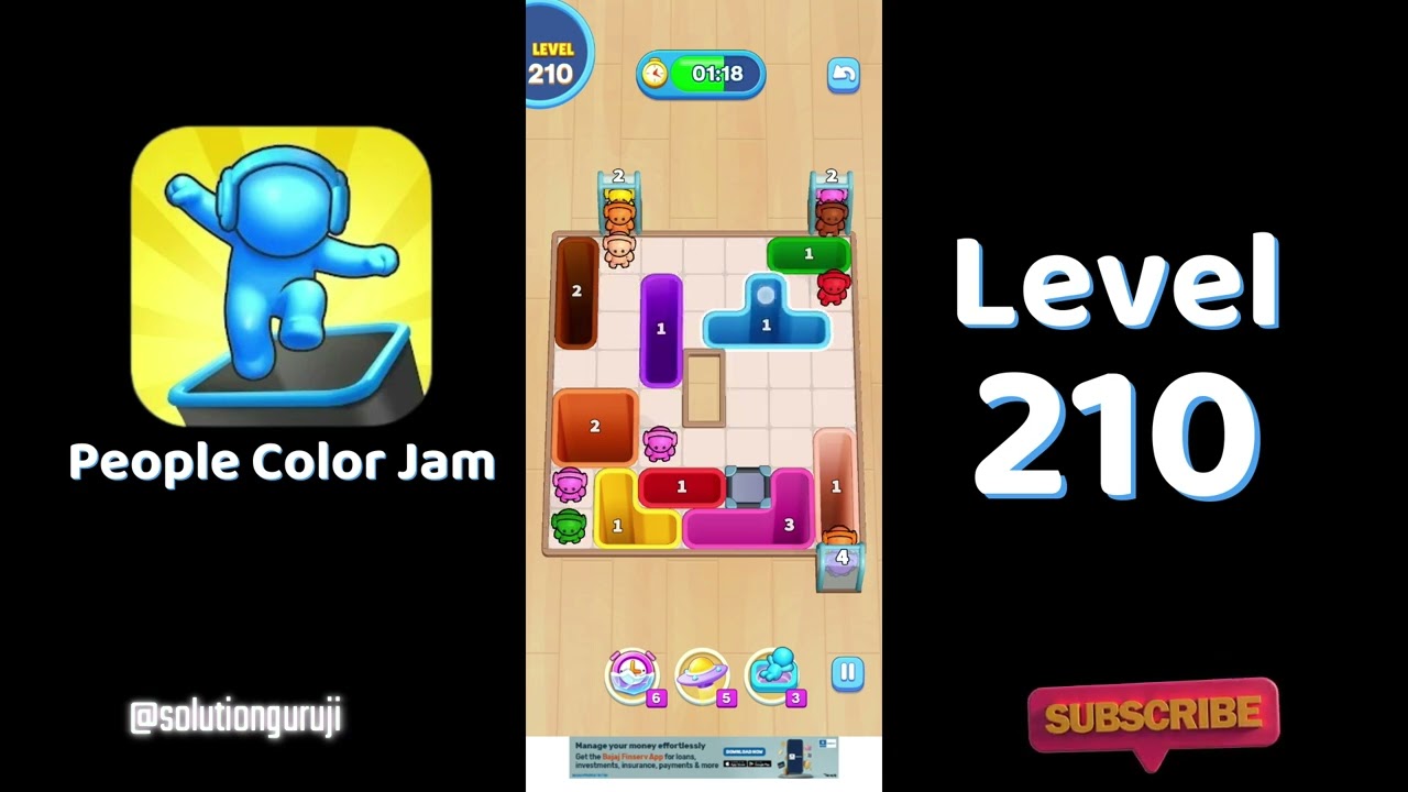 🎨 People Color Jam Level 210 Walkthrough 🌈 | Solutionguruji