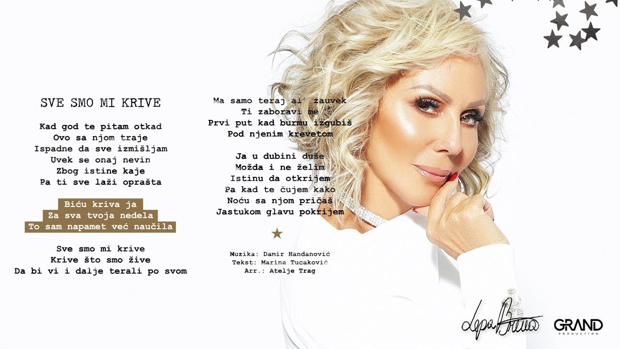 Lepa Brena - Sve smo mi krive - (Official Audio 2018)