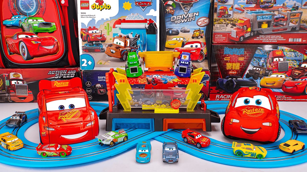 Disney Pixar Cars Unboxing Review | Disney Pixar Cars Color Changers Race Ready Car Wash Playset