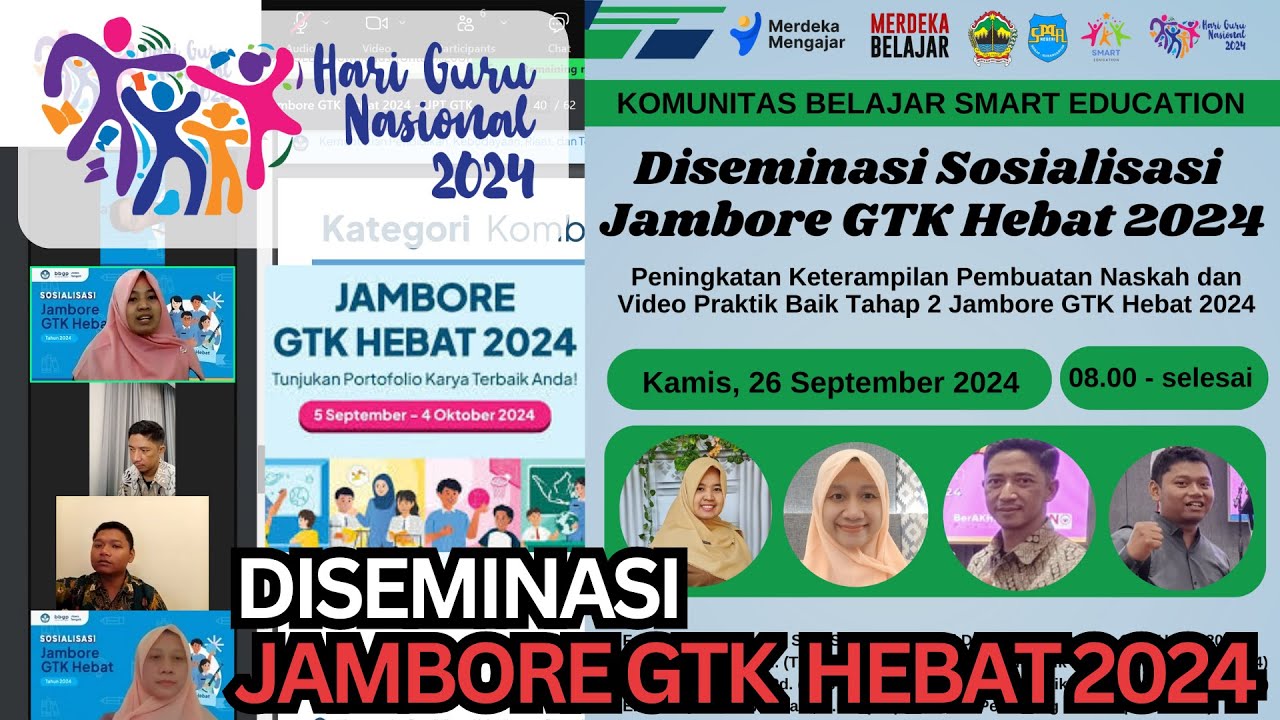 Diseminasi Karanganyar tentang Sosialisasi Jambore GTK Hebat 2024 BBGP Jawa Tengah
