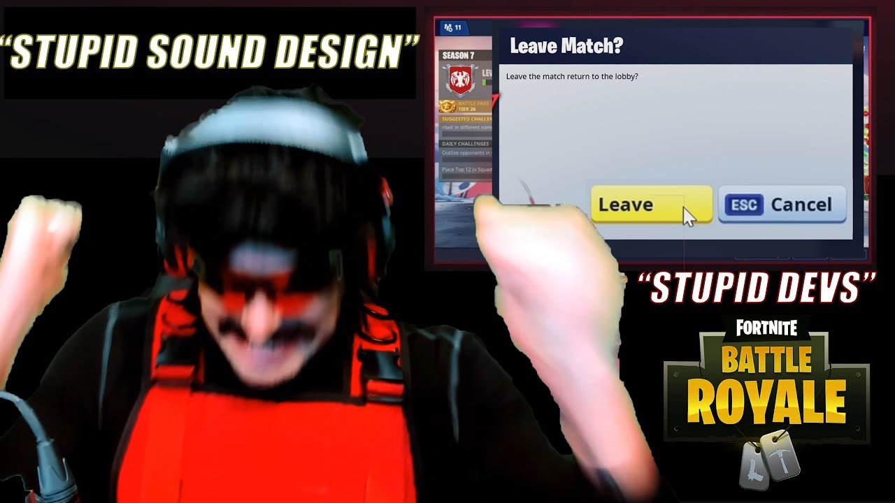 DrDisrespect RAGES After Dying in Fortnite & Plays With A Hater & A Fan Boy! (Very Funny)!