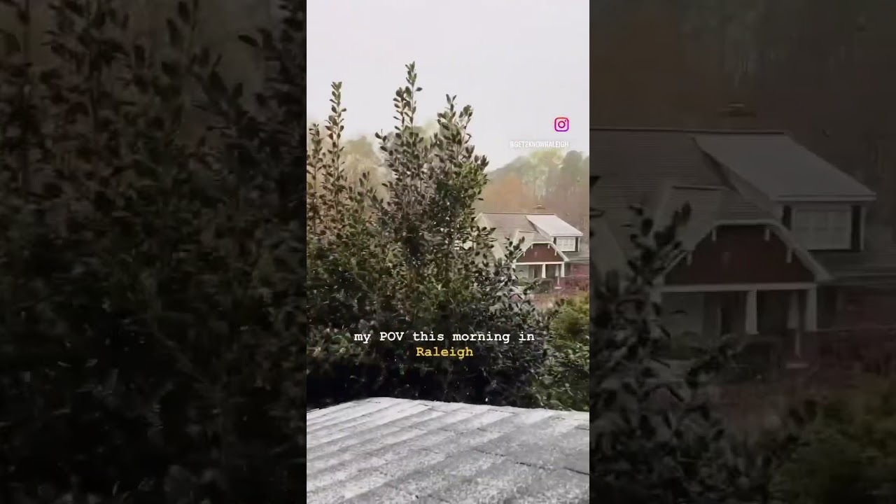 First and last snow of the season in Raleigh 😅 (subscribe for all things Raleigh and the Triangle)