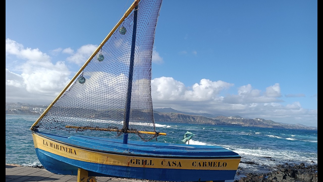 Where the wind blows the sails . TOUR AROUND North Gran Canaria Spain with NATALIE MAGNETIC GUIDE