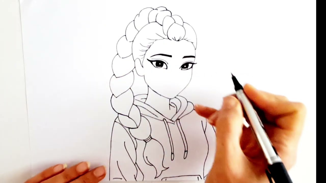 Roman Style Drawing from Demon Hunters K-Pop Anime/Easy Fan Art Tutorial/Step-by-Step tutorials 