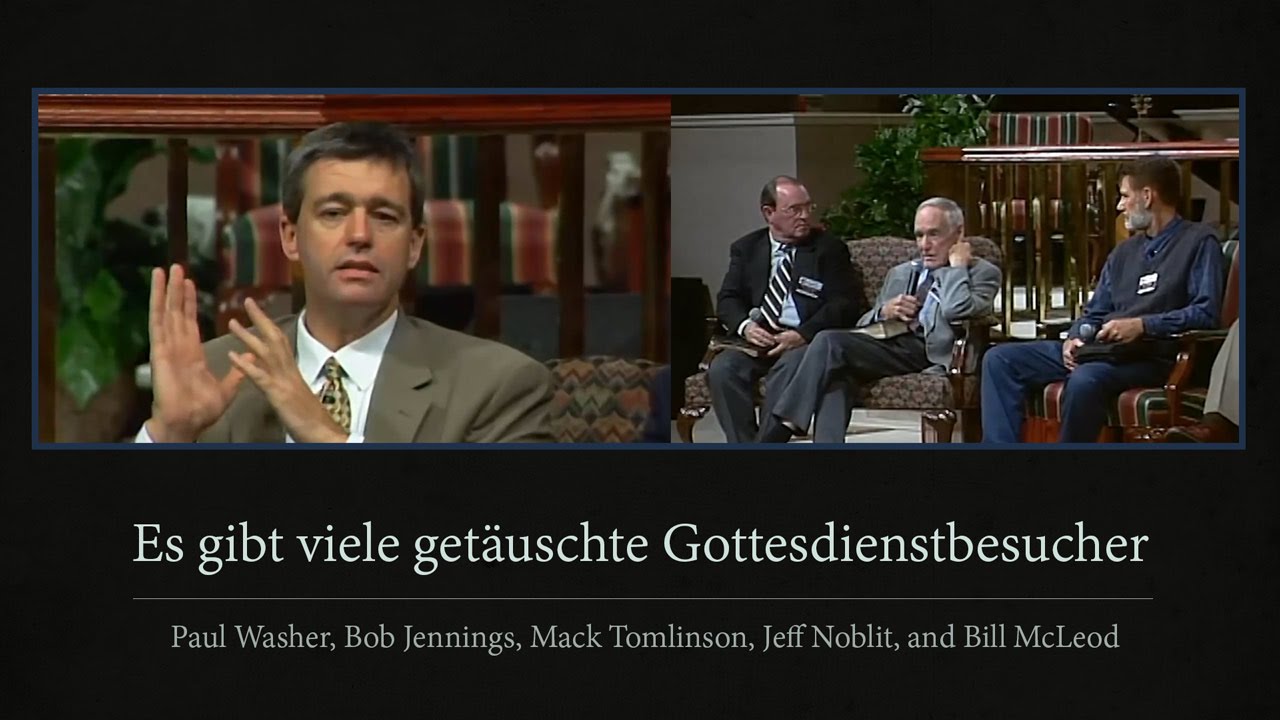 Es gibt viele getäuschte Gottesdienstbesucher - Paul Washer