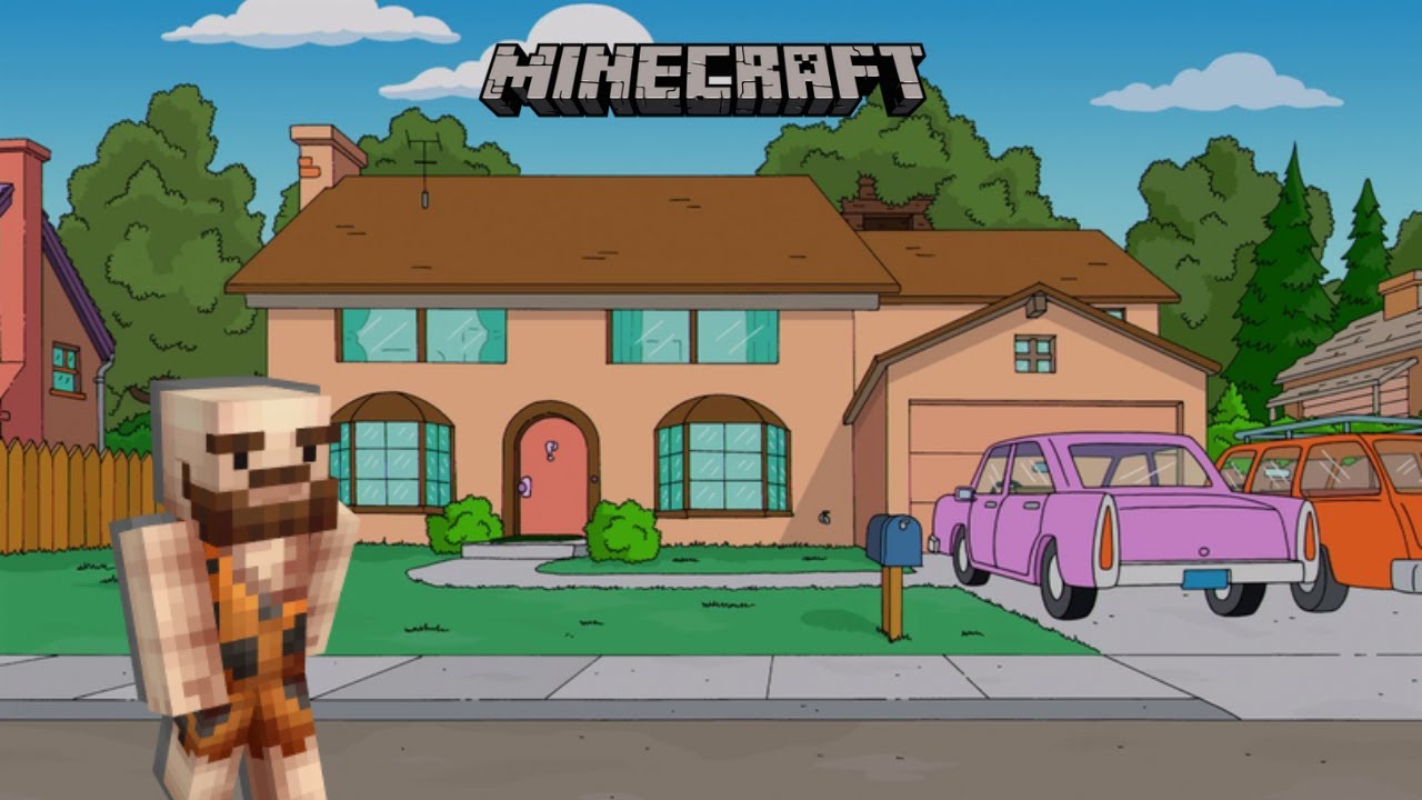 How to build The Simpsons house in #minecraft tutorial