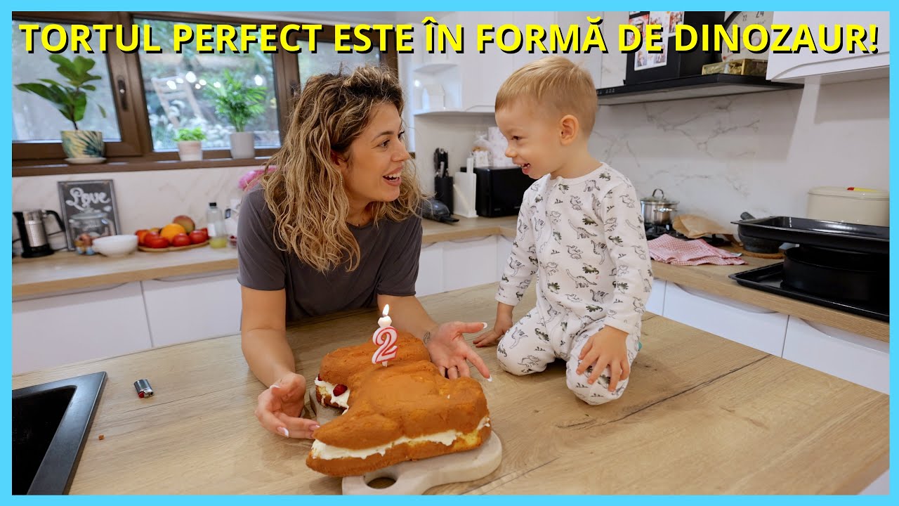 I-A FĂCUT UN TORT ÎN FORMĂ DE DINOZAUR! (O REȚETĂ PERFECTĂ)