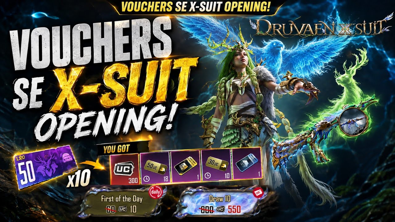 BGMI X-Suit Opening 🔥 Prime Plus Voucher X Suit Opening | 10 Uc X Suit Opening | 50 Uc Voucher 