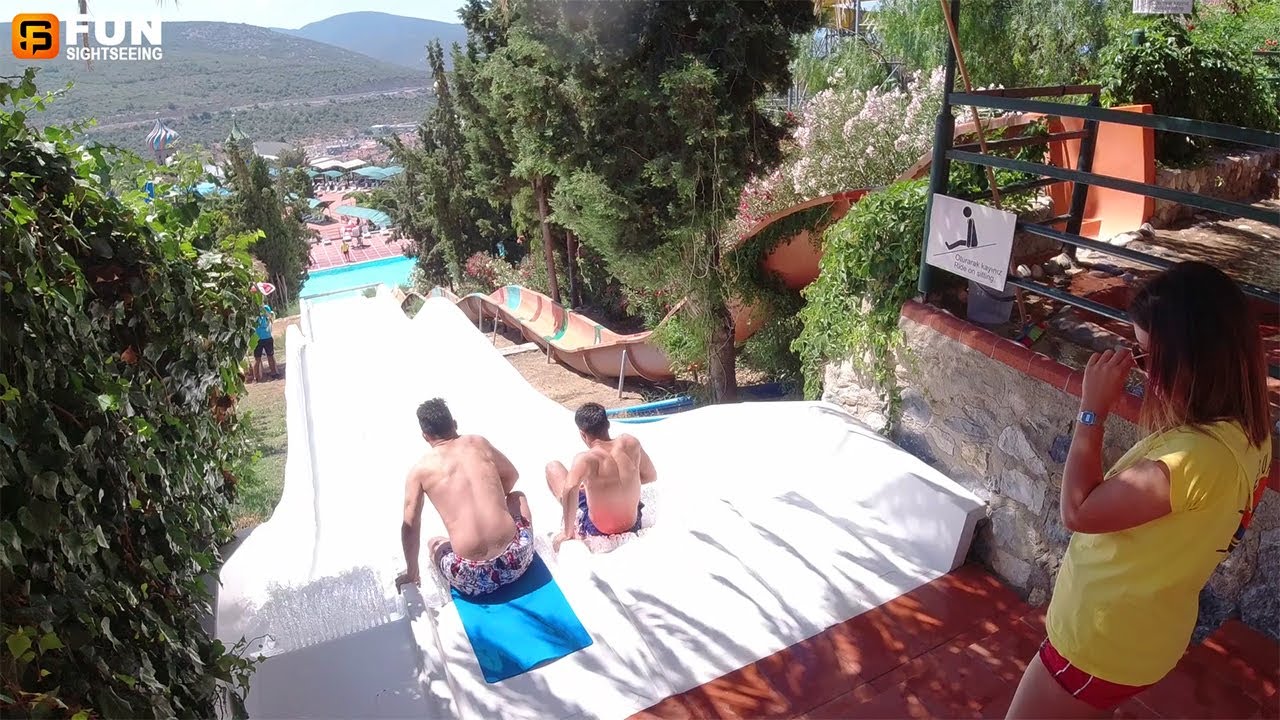 Freefall Water Slide at Adaland Aquapark in Kuşadası, Aydın, Türkiye