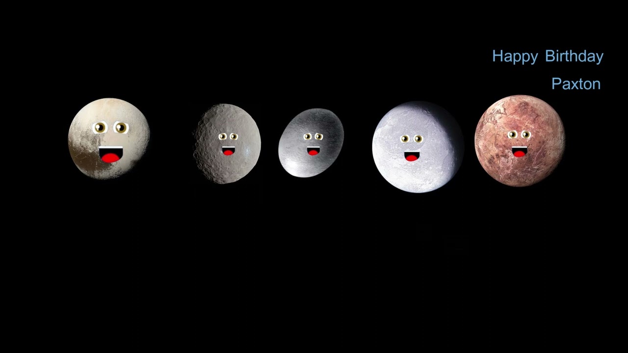 Space Happy Birthday Paxton Planets Dwarf Planets And Moons