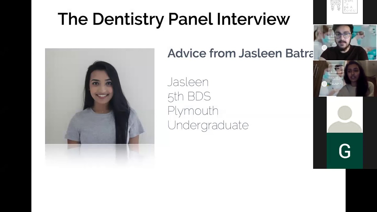 The 2021 Dental School Interview * Everything To Know* - Webinar Recording by I Want To Be A Dentist