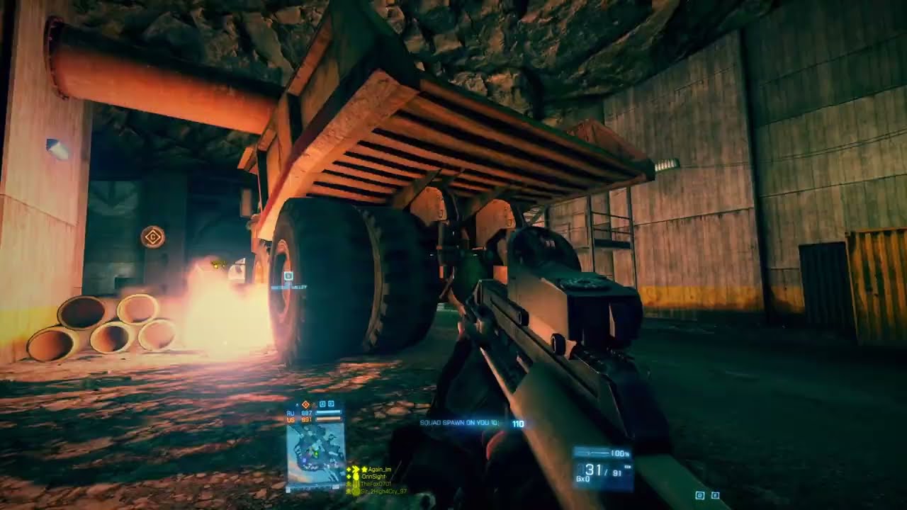 Battlefield 3 Conquest Damavand Peak Terrible Balancing AUG A3 Gameplay