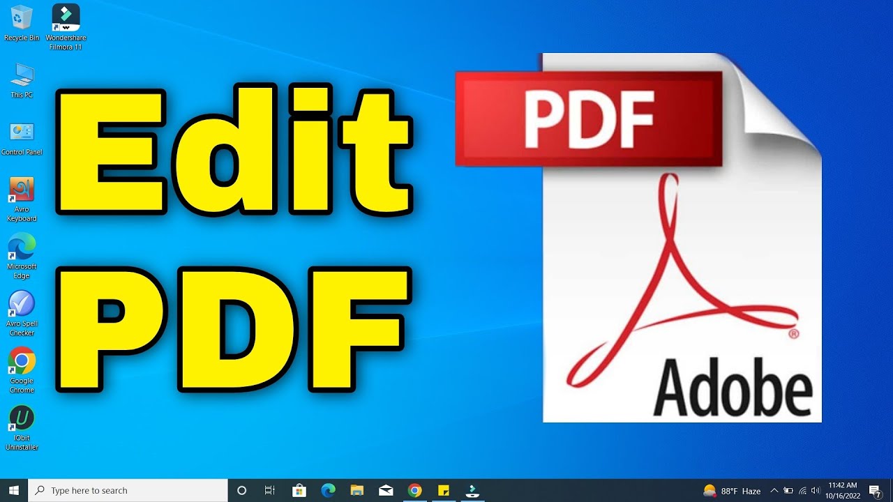 How to Edit PDF File in Laptop